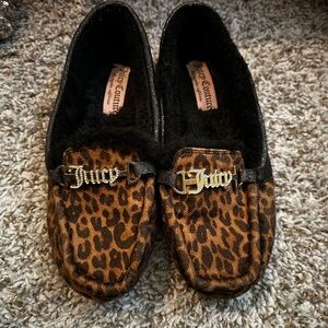 Juicy Couture Leopard Slippers